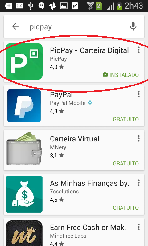 icone picpay na playstore